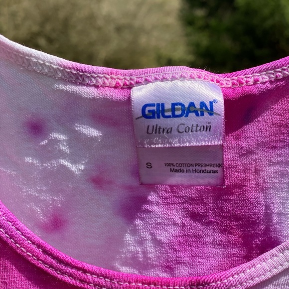 I love delta zeta red and pink tie dye tank top - Picture 3 of 3